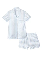 2-Piece Stripe Shorts Pajama Set