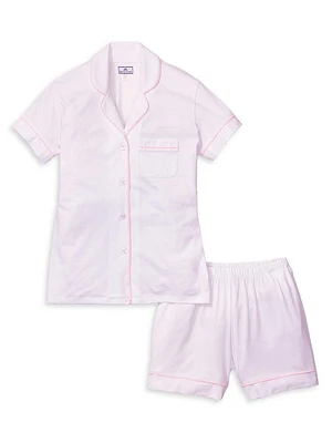 2-Piece Cotton Pajama Shorts Set