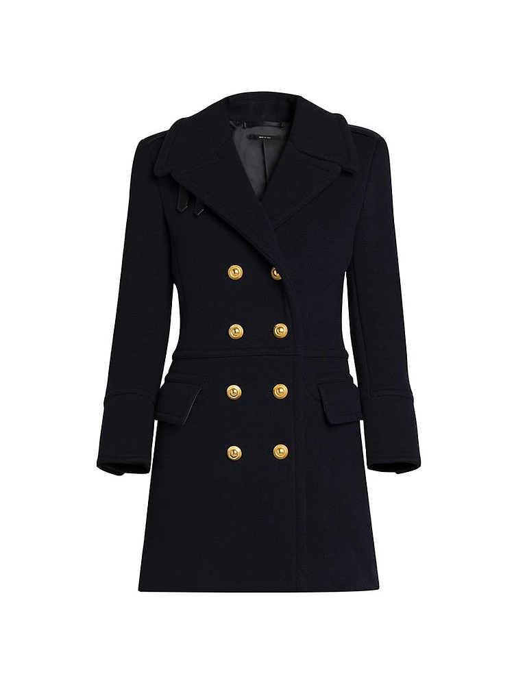 Wool Felt Peacoat