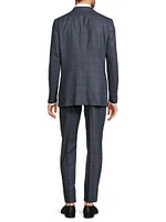 Mouliné Comfort Check Stretch Wool Suit