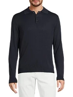 Silk Polo Sweater