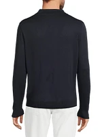 Silk Polo Sweater