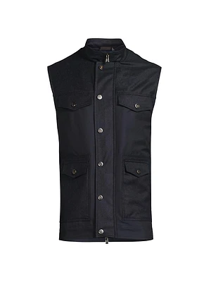 Wool-Blend Field Vest