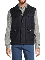 Wool-Blend Field Vest