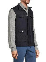 Wool-Blend Field Vest