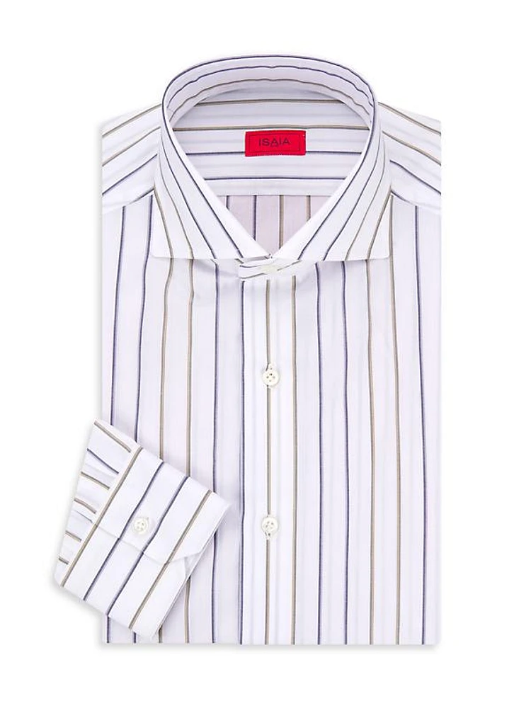 Striped Cotton Dress Shirt