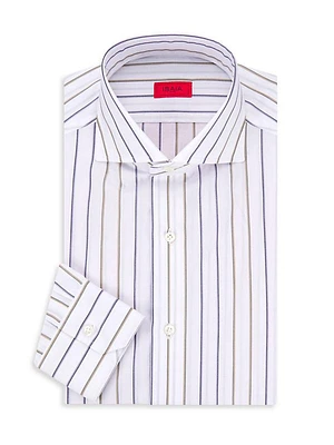 Striped Cotton Dress Shirt