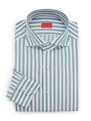 Righe Colorati Striped Cotton Button-Front Shirt