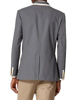 Double-Breasted Jacket Stretch Cotton Canvas