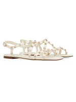 Calfskin Rockstud Sandals with Straps