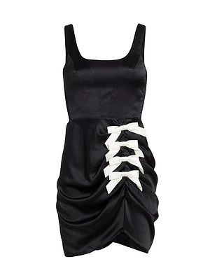 Fiorella Bow-Detail Minidress