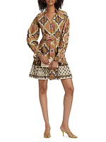 Poppy Mandala Cotton Minidress