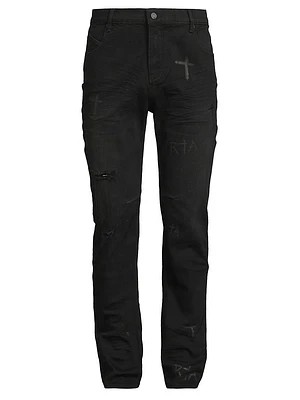 Crosses Distressed Jeans