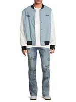 Broken Dreams Marty Denim Bomber Jacket