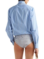 Striped Poplin Shirt