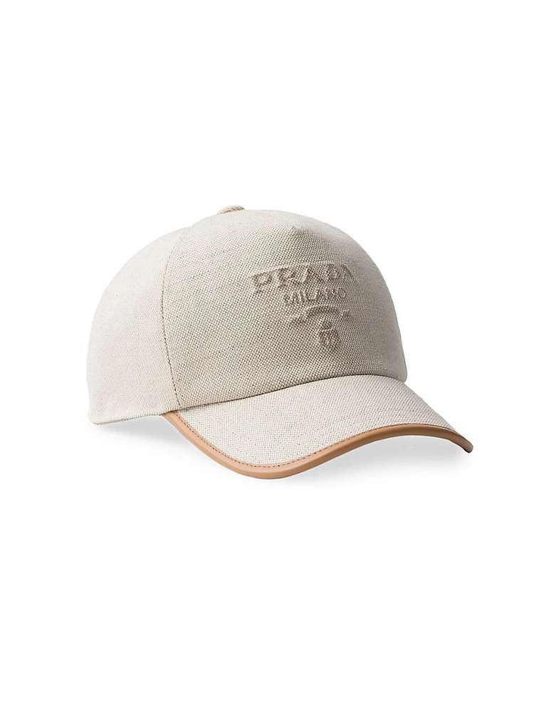 Linen Blend Baseball Cap