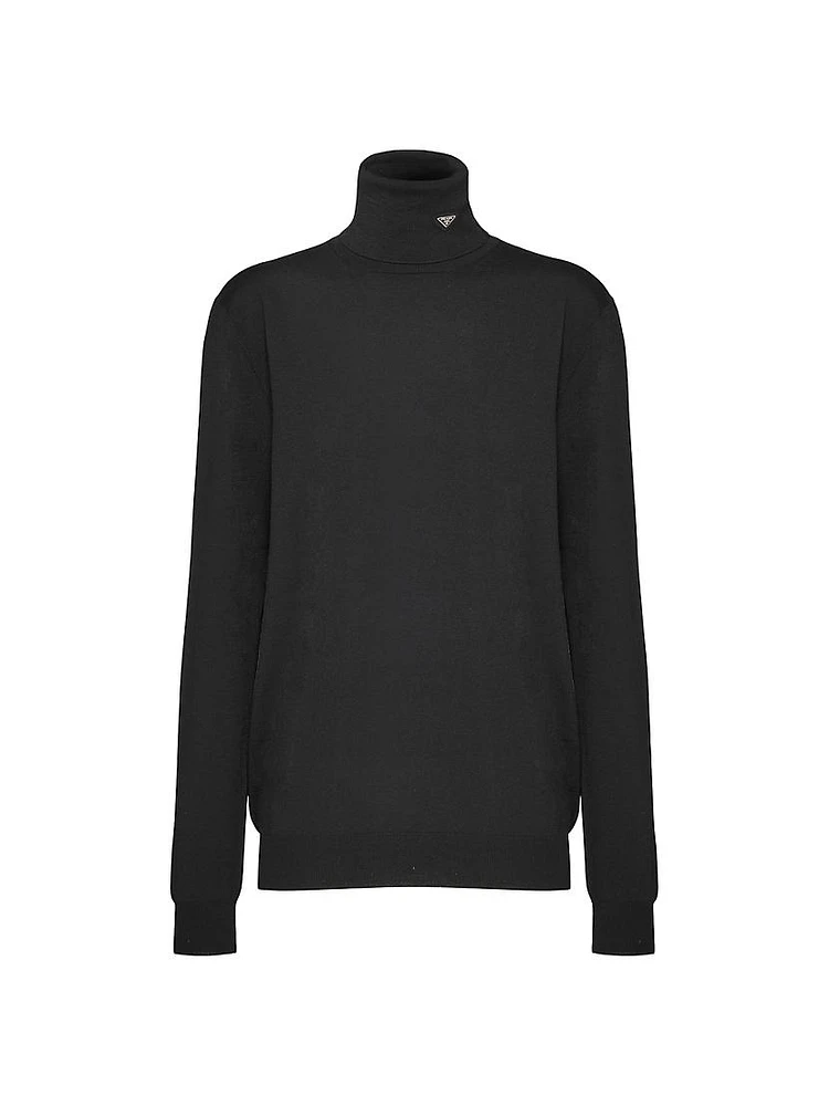 Superfine Wool Turtleneck Sweater