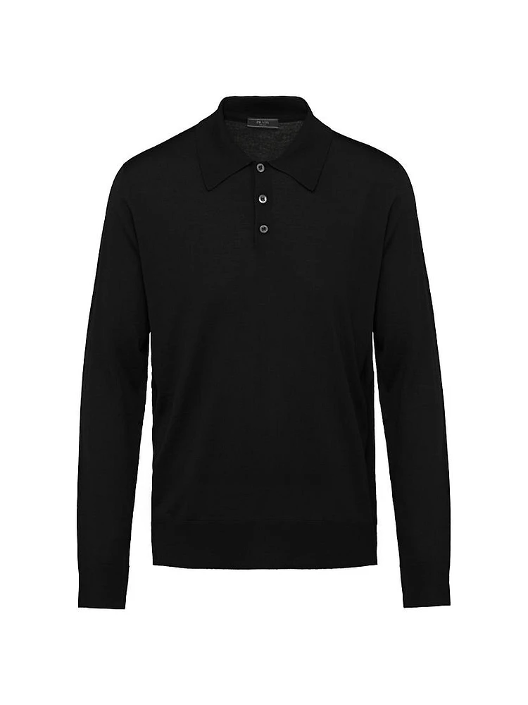 Worsted Wool Polo Shirt