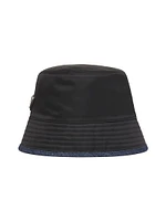 Re-Nylon and Denim Bucket Hat