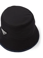 Re-Nylon and Denim Bucket Hat