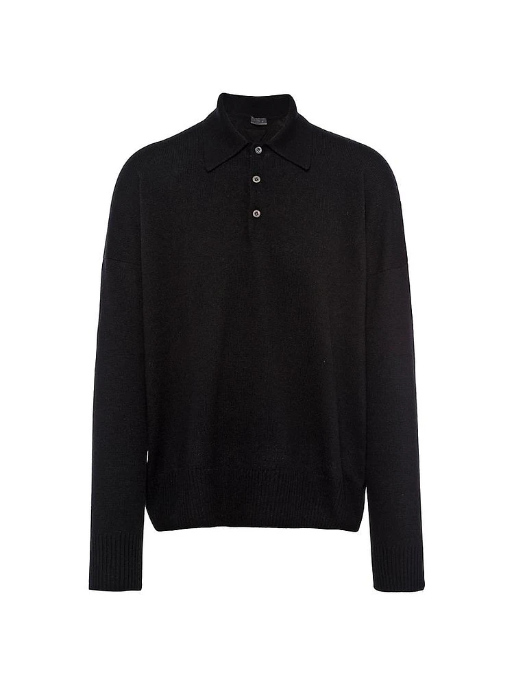 Cashmere Polo Sweater