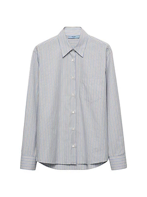 Striped Poplin Shirt