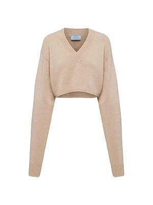 Wool and Cashmere V-Neck Sweater