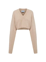 Wool and Cashmere V-Neck Sweater