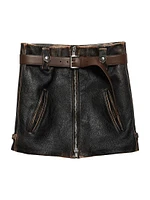 Leather Miniskirt