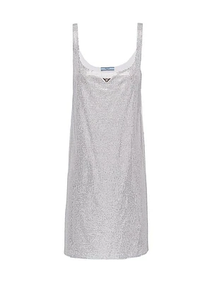 Embroidered Jersey Dress