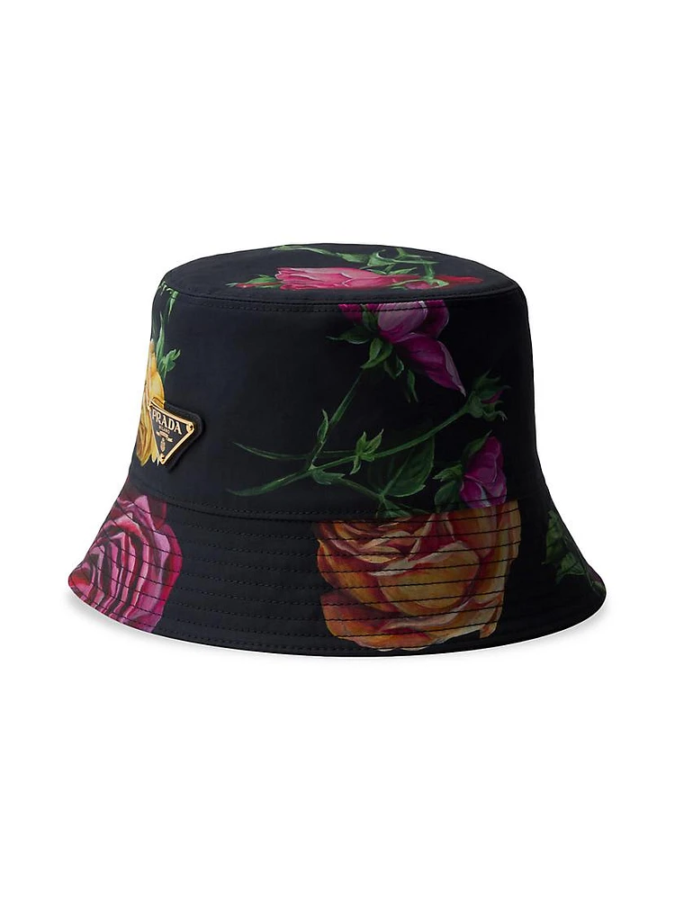 Reversible Printed Cotton Bucket Hat