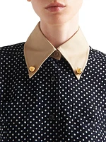 Polka-Dot Georgette Dress