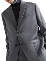 Single-Breasted Wool Jacket