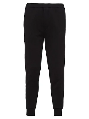 Cotton Fleece Joggers with Re-Nylon Details