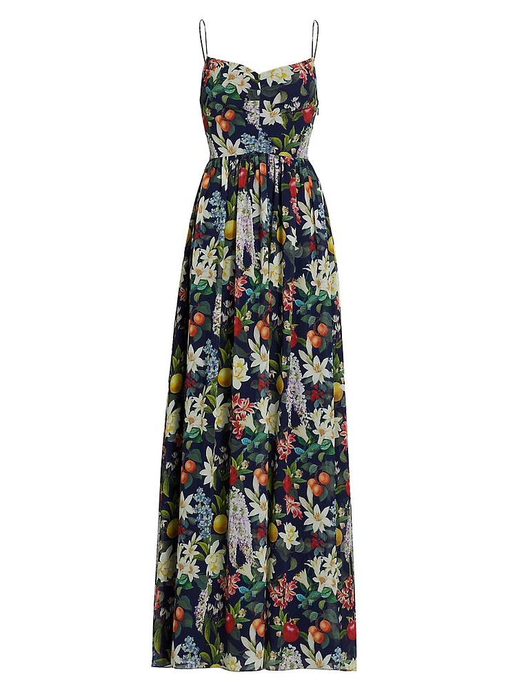 Sienna Floral Chiffon Gown