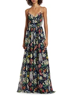 Sienna Floral Chiffon Gown