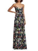 Sienna Floral Chiffon Gown