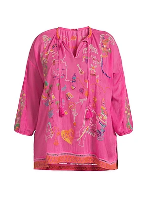 Zadonia Embroidered Blouse