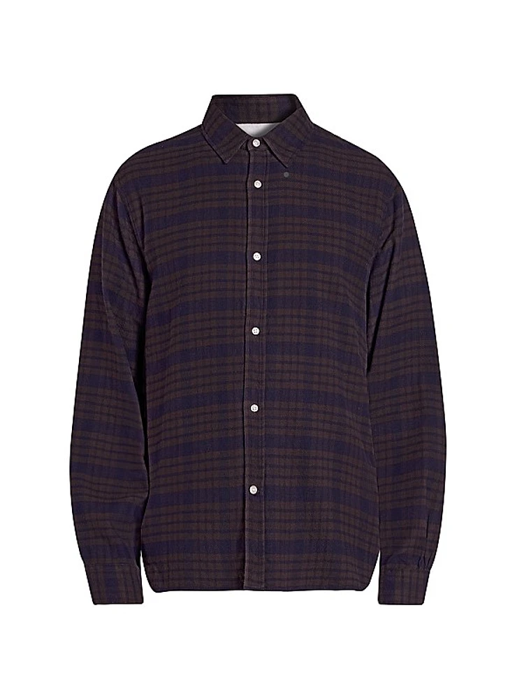 Alex Cotton Twill Button-Up Shirt