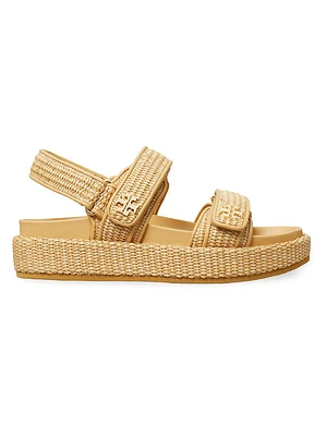 Kira Sporty Raffia Sandals