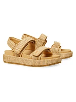 Kira Sporty Raffia Sandals