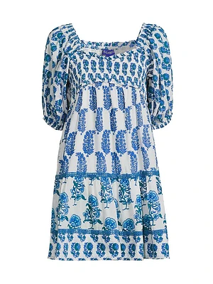 Tamara Printed Cotton Minidress