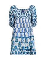 Tamara Printed Cotton Minidress