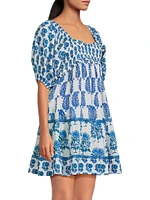 Tamara Printed Cotton Minidress