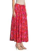 Floral Print Maxi Skirt