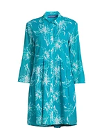 Deauville Crinkle Mini Shirtdress