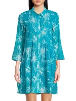 Deauville Crinkle Mini Shirtdress