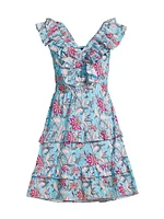 Dante Floral Ruffle Minidress