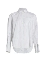 Wesley Pinstriped Button-Up Shirt