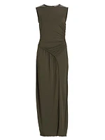 Kimberly Ruched Sleeveless Maxi Dress